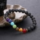 thumbnail image 1 of Colorful Natural Stone Anxiety Relief Bracelets For Men And Women, 1 of 5