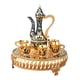 thumbnail image 4 of Juego De Té Juego De Servicio De Té De Lujo De 6 Tazas Para Mesa De Comedor Decoración Navideña Azul Y Dorado, 4 of 5