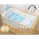 thumbnail image 3 of Cuna Cama Madera Multifuncional Ajustable Incluye Colchón y Ropa de Cama Celeste, 3 of 8