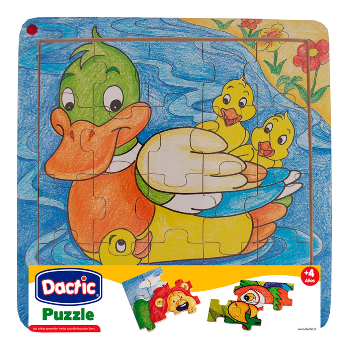 Puzzle Pato Madera Dactic