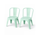thumbnail image 1 of Pack 2 Sillas Infantil Estilo Tolix - Menta, 1 of 3