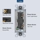 thumbnail image 3 of Interruptor de luz Amico unipolar, 15 A, 120/277 V, 30 unidades, color blanco, 3 of 7