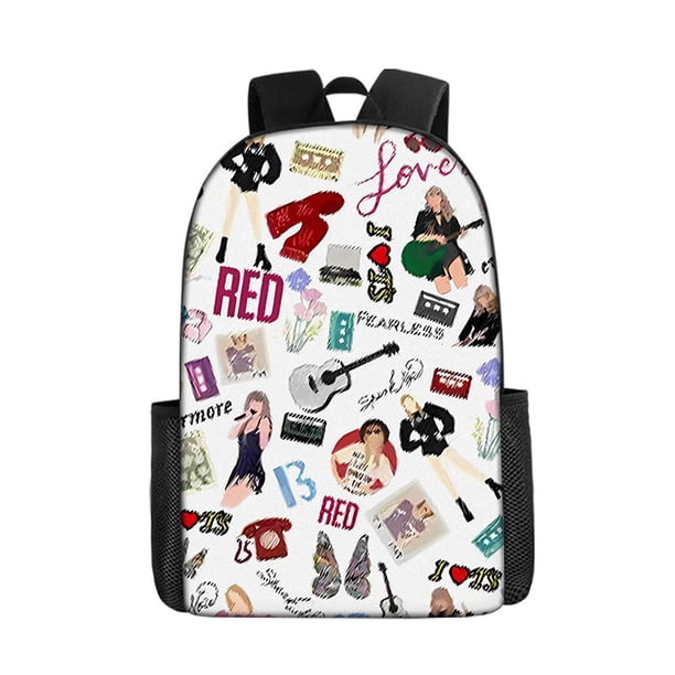 Taylor The Eras Tour World Tour Swift Backpack for Men Women Fashion High School Work Lunch Box College Shoulder Bag with Pocket