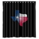 thumbnail image 1 of Cortina de ducha con la bandera del estado de Texas, juego de cortina de baño con ganchos, tamaño 66 x 72 pulgadas, 1 of 3