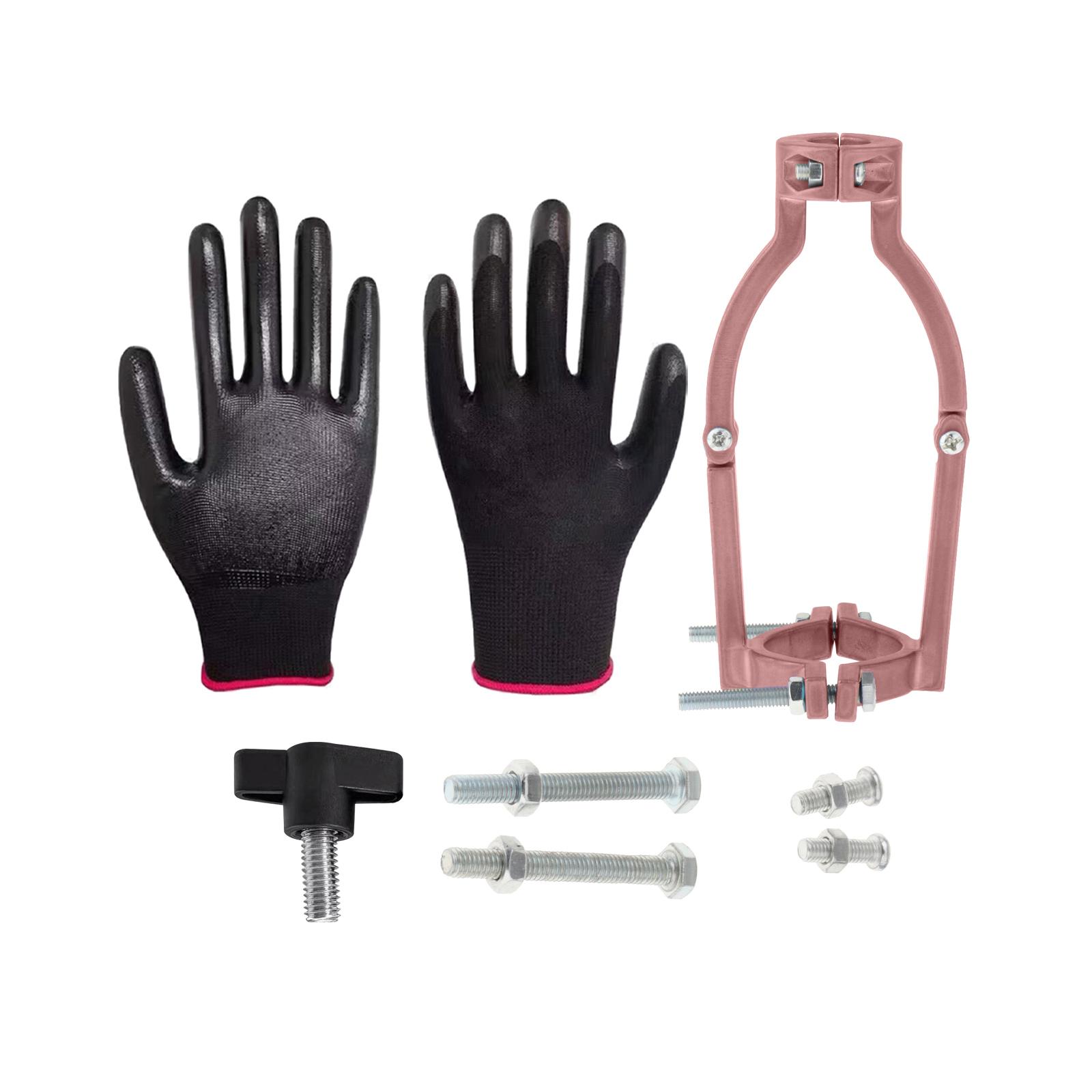 Ioensy - Adaptador De Broca De Agujero Cuadrado Resistente Para Taladro, Accesorio De Máquina, Juego Completo De Prensa De Taladro