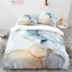 thumbnail image 1 of White Gold Abstract Marble Texture Bedding Set Boys Girls Duvet Cover Pillowcase Bed Kids Bed Sheets, 1 of 5