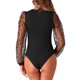thumbnail image 3 of BODYSUIT DE MANGA LARGA DARING DIVA PARA MUJERES ROPA DE CLUB MANGAS DE MALLA MONOS BODY XS NEGRO, 3 of 6