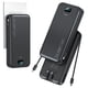 thumbnail image 1 of Power Bank aonidi de 20000 mAh con cables integrados y enchufe de pared AC, 1 of 8