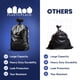 thumbnail image 5 of Bolsas de basura Plasticplace de 55 a 60 galones, 1,0 mil, negras (100), 5 of 7