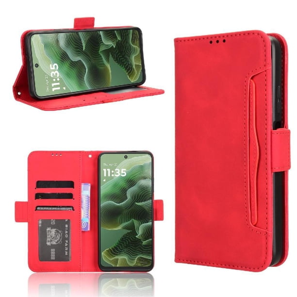Funda Tipo Billetera FOXDOCK para Motorola MOTO G35 5G – Tapa Flip con Tarjetero