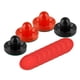 thumbnail image 2 of 4 Empujadores De Air Hockey Y 8 Discos De 2,5 Pulgadas Para Mesas De Juegos Familiares, Fiestas, Negro Y Rojo, 2 of 5