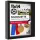 thumbnail image 1 of Marco Shadow Box con silueta plana americana, 11 x 14 cm, negro, 1 of 8