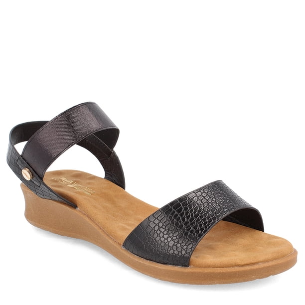 SANDALIA MUJER BATA CERISE NEGRO