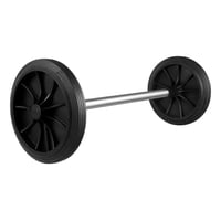 Genérico - Kit 2 Ruedas Con Eje Para Basurero 120 Lts