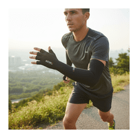 Genérico - Mangas Compresión Brazo Camuflaje Uv Invierno Talla Única Color Negro