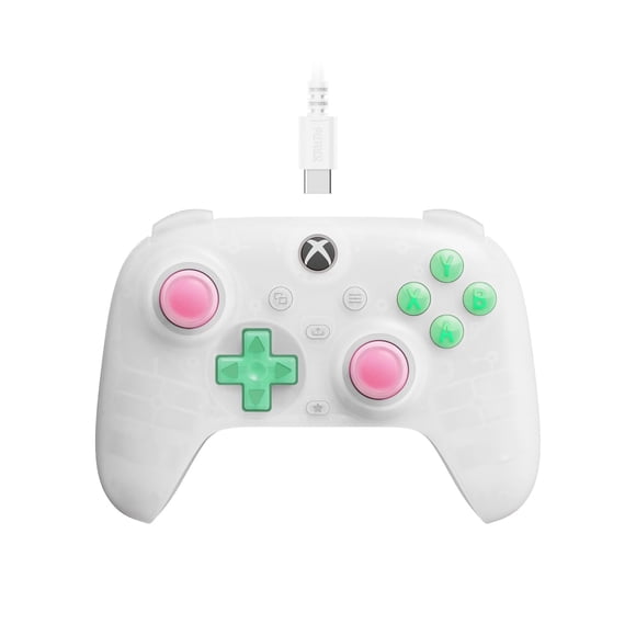 Controlador 8Bitdo Ultimate Mini con cable para Xbox, color blanco translúcido