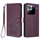 thumbnail image 1 of Funda de Gato tipo Libro para Xiaomi 15 Pro, Morado Oscuro, 1 of 6