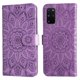 thumbnail image 1 of Funda tipo cartera FOXDOCK para Samsung Galaxy S20 Plus , diseño girasol en relieve, cuero PU, cierre magnético, soporte y tarjetero, 1 of 5