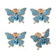 thumbnail image 1 of Perillas Para Gabinete Con Pedrería Mariposa Azul 4 Piezas, 1 of 6