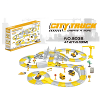 Genérico - Pista De Auto Para Niño Bloque De Vehiculo Educativo Color Amarillo