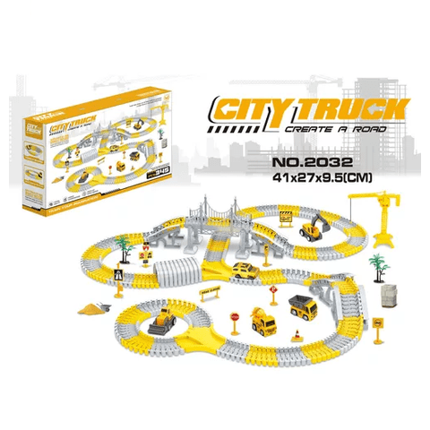 Genérico - Pista De Auto Para Niño Bloque De Vehiculo Educativo Color Amarillo