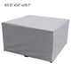 thumbnail image 2 of Xiao Hua Funda rectangular para Mesa de Terraza, Juego de Muebles de Exterior Impermeable y Resistente, Cubierta Antipolvo para Mesa y Silla de Patio, 1 Pieza, 83.9 X 52 X 29.13 Pulgadas Plateado, 2 of 4
