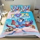 thumbnail image 1 of TOTS Conjunto de sábanas temático, trío de piezas, cómodo y amigable con la piel, diseño único, regalo de decoración para el hogar para familiares, amigos y fans,173cm *218cm, 1 of 6