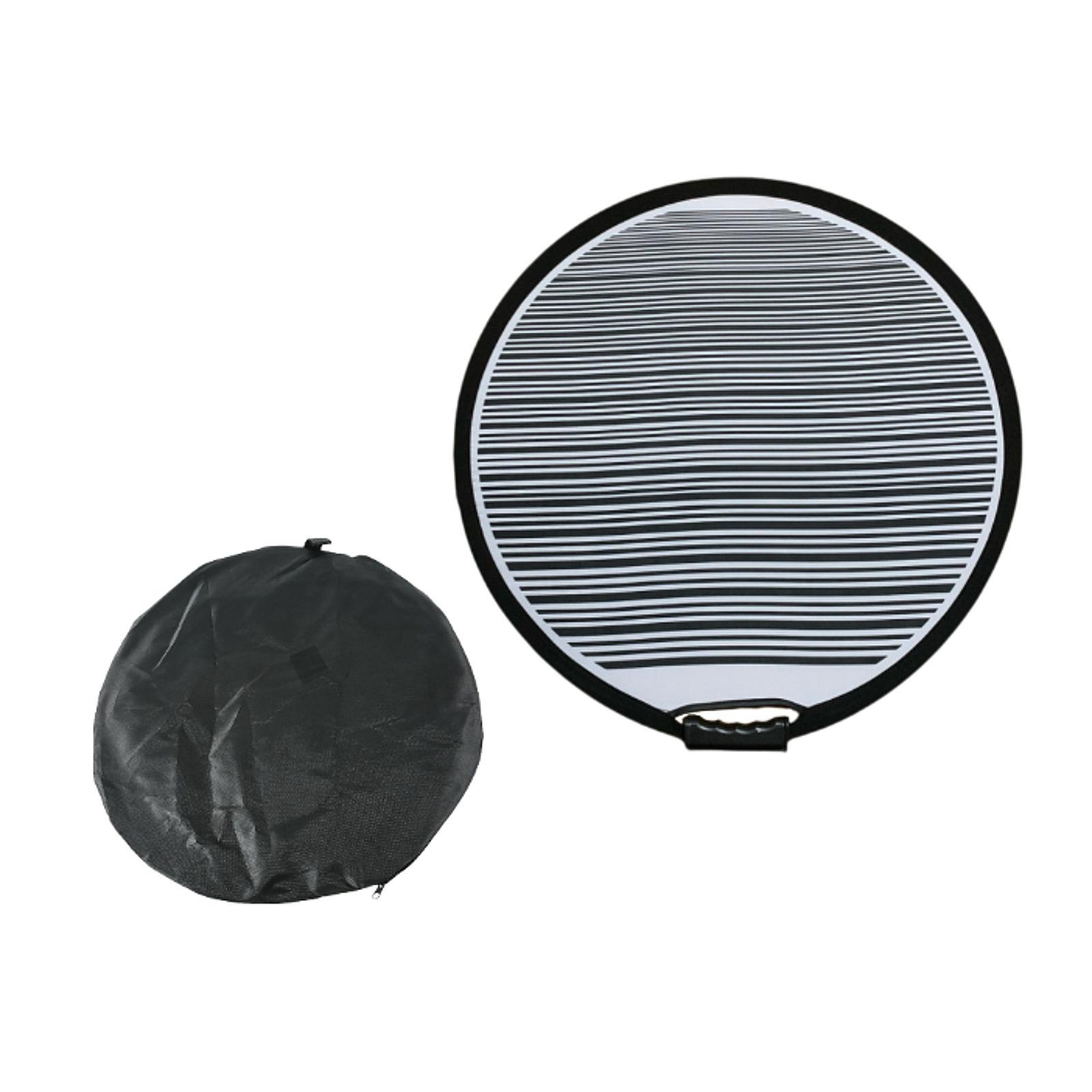 Ioensy - Herramienta Práctica Para Detección De Abolladuras, Tablero Reflector Plegable De Rayas Multiusos