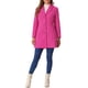 thumbnail image 2 of INSPIRE CHIC Abrigos de Mujer con Botonadura Simple Abrigo Largo de Invierno Gabardina XS Rosa Fucsia, 2 of 6