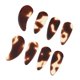 thumbnail image 1 of Finger de Guzheng de 8 pedazos de las u?as con el medio de la caja de almacenamiento, 1 of 5