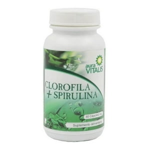 Auravitalis - Clorofila + Spirulina Cápsulas X 60