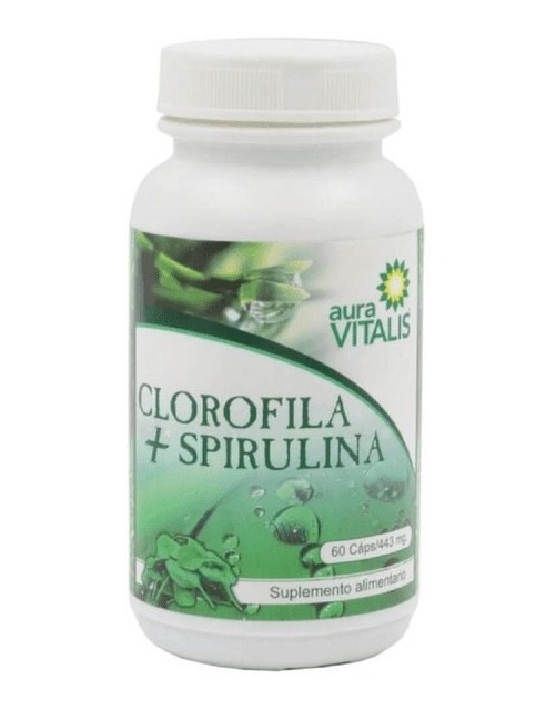 Auravitalis - Clorofila + Spirulina Cápsulas X 60