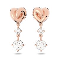 Pendientes Swarovski Lifelong Heart Drop Con Cristal Blanco