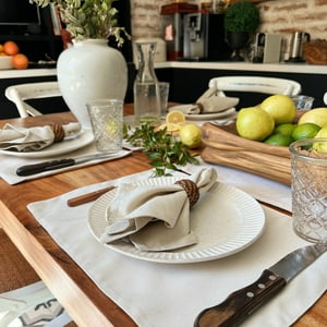 Individuales De Mesa Beige Claro Casa Cecilia
