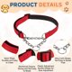 thumbnail image 3 of Collares de Cadena para Perros Uxcell, Collar para Perros sin Tirones Ajustable Reflectante de Nylon con Cadena de Acero Aleado, (XL-28 Pulgadas, Rojo), 3 of 7