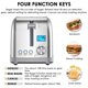 thumbnail image 4 of Rebanadora Toaster Lofter 2 con función de bagel, acero inoxidable, 4 of 8