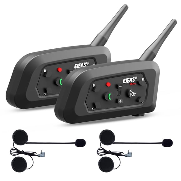 Auriculares Bluetooth para motocicleta EJEAS V6 2 Riders Intercom
