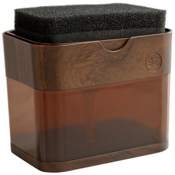 Dispensador de jabón para platos y soporte para esponjas S&T INC., plástico de 400 ml
