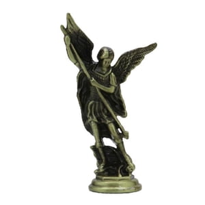 Magideal - Estatua De Estatuilla De , Escultura De Ángel De Batalla De Metal, Adorno De Escritorio Para Mesa, Entrada, Estante De Escritorio, Oficina Bronce