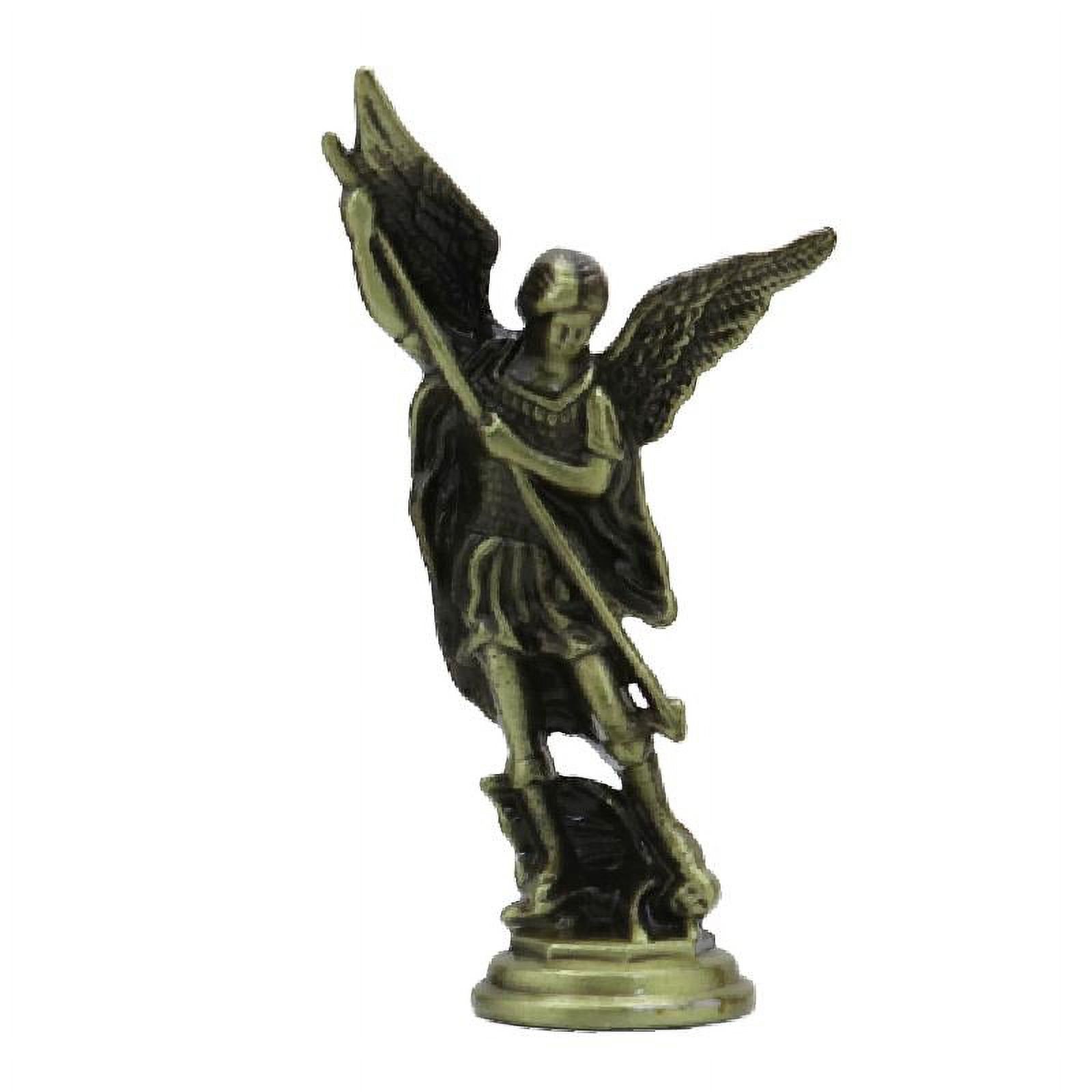 Magideal - Estatua De Estatuilla De , Escultura De Ángel De Batalla De Metal, Adorno De Escritorio Para Mesa, Entrada, Estante De Escritorio, Oficina Bronce