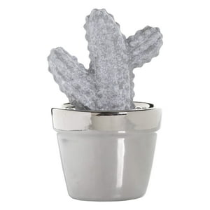 Mallorca - Figura Decorativa Cactus Gancho Cerámica Concreto