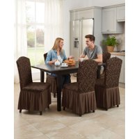 Mylhogar - Pack De 6 Fundas Protectoras Para Sillas Tejido 3D