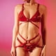 thumbnail image 3 of Fashion Women's Harness Bra Leather BodySuit Garter Belt Sexy Goth Erotic Suspender Cage Waist Bdsm Bondage Lingerie Adult Strap, 3 of 3