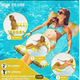 thumbnail image 2 of Adult Colorful 4-in-1 Portable Water Hammock Multi-Purpose PVC Pool Float with Saddle, Lounge Chair and Drifting Function, Perfect for Travel and Family Pool Time, Suitable for All Seasons, 2 of 2