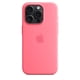 thumbnail image 4 of Funda de silicona para Apple iPhone 15 Pro con MagSafe, color rosa, 4 of 5