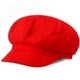 thumbnail image 1 of Gorro estilo newsboy con visera Stablerice rojo sólido, 1 of 7