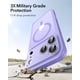 thumbnail image 4 of Funda ESR para iPhone 17 Pro Max con control de cámara, color morado, 4 of 7