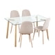 thumbnail image 3 of Mesa de Comedor Moderna Cubierta Vidrio 150x90 CM, 3 of 4