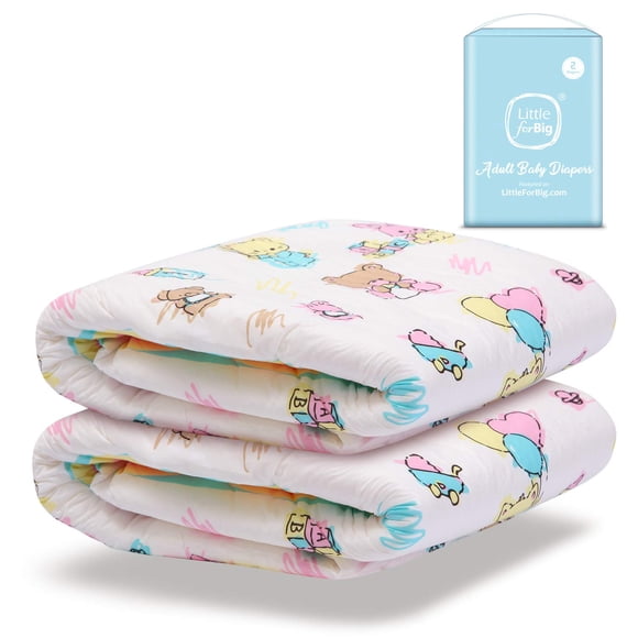 Pañal para Adultos Littleforbig Talla Media 71-97 cm (28-38") Impreso 2 uds