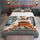 thumbnail image 1 of 3pcs Traditional Chinese Lion Dance Performance Bedding Set Digital Print Polyester Duvet Cover & Pillowcases All Season Home & Guest Room Decor, 1 of 5